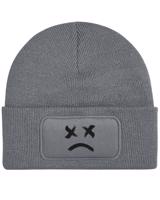 Čepice s obdélníkovou nášivkou Sad Face