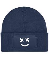 Čepice s obdélníkovou nášivkou Smile Face