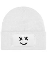 Čepice s obdélníkovou nášivkou Smile Face