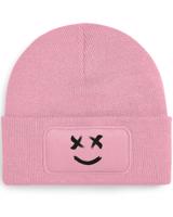 Čepice s obdélníkovou nášivkou Smile Face