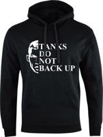 Černá mikina Sebastian Fapšo - Tanks do not back up