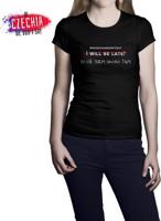 Černé dámské tričko - ICWDS Smažák s hranolkama