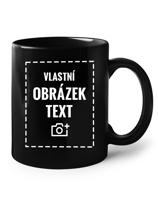 Černý hrnek s vlastním potiskem, fotkou či textem - doručení již do 24h