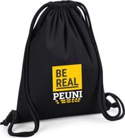 Černý sportovní vak PEUNI - BE REAL