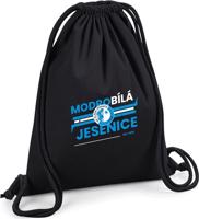 Černý sportovní vak SK Slavia Jesenice - Modrobílá Jesenice