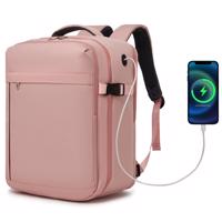 Cestovní batoh na notebook 15,6" Kono 24 L - růžový - 40x30x20 cm