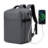 Cestovní batoh na notebook 15,6" Kono 24 L - šedý - 40x30x20 cm