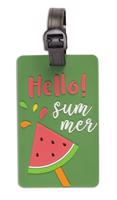Cestovní jmenovka na kufr Worldpack Hello Summer - Zelená