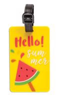 Cestovní jmenovka na kufr Worldpack Hello Summer - Žlutá