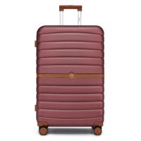 Cestovní kufr ABS+PC s pruhovaným vzorem Kono - 94 L - burgundy