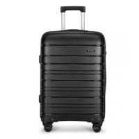 Cestovní kufr Kono Elegant - černý - 103L K2091L-BK-28