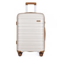 Cestovní kufr na kolečkách Kono Classic Collection PP - béžovo hnědá - 70L K2091L