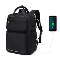 Cestovní voděodolný batoh na notebook 15,6" Kono - černý - 19 L