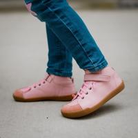 CRAVE BERGEN WINTER 2.0 Pink Dětské zimní zateplené barefoot boty - 30