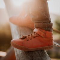 CRAVE BERGEN WINTER Cognac Dětské zimní zateplené barefoot boty - 23