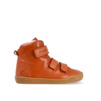 CRAVE SNOWFIELD Cognac Dětské zimní zateplené barefoot boty - 27