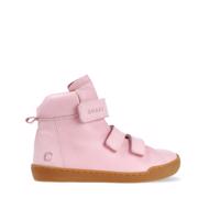 CRAVE SNOWFIELD Pink Dětské zimní zateplené barefoot boty - 34