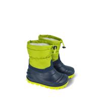 CRAVE SNOWSTORM Navy/Lime Dětské zimní zateplené boty - 27