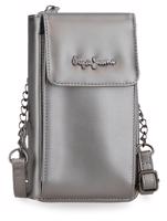Crossbody taška na mobil s peněženkou Pepe Jeans Ruby - antracitová