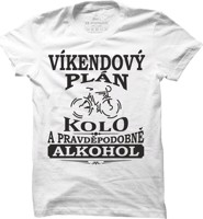 Cyklistické tričko Víkendový plán kolo pro muže