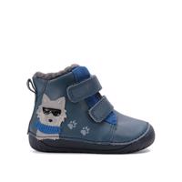 D.D.STEP W070-52893 Tmavě Modrá Dětské zimní zateplené barefoot boty - 25