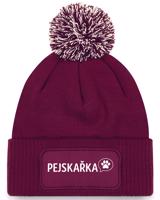 Dámská čepice s obdélníkovou nášivkou pro pejskařky