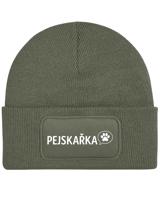 Dámská čepice s obdélníkovou nášivkou pro pejskařky