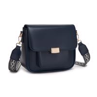 Dámská crossbody kabelka s tkaným popruhem Miss Lulu - navy
