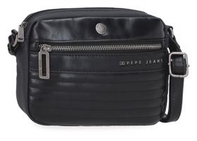 Dámská crossbody tašky Pepe Jeans Biker - černá 21cm