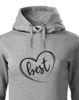Dámská/Dětská mikina Best Friends se srdcem pro nejlepší kamarádky