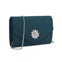 Dámská elegantní kabelka s křišťálem Miss Lulu - navy