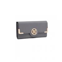 Dámská elegantní peněženka Miss Lulu Venice - tmavě šedá LP2022-BK