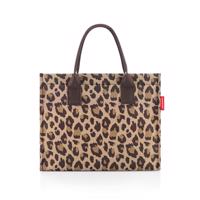Dámská kabelka Reisenthel Shopper 14L - hnědá s leopardím vzorem