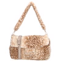Dámská kabelka z měkké umělé kožešiny Charm London Alaska Deer - béžová