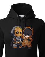 Dámská mikina Batman a Groot - ideální pro každého fanouška