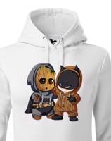 Dámská mikina Batman a Groot - ideální pro každého fanouška