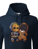 Dámská mikina Batman a Groot - ideální pro každého fanouška