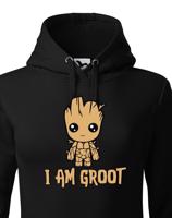 Dámská mikina Groot z filmu Strážci galaxie - Já jsem Groot na mikině