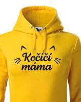 Dámská mikina kočičí máma - ideální dárek pro milovníky koček