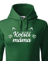 Dámská mikina kočičí máma - ideální dárek pro milovníky koček