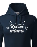 Dámská mikina kočičí máma - ideální dárek pro milovníky koček