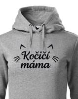 Dámská mikina kočičí máma - ideální dárek pro milovníky koček