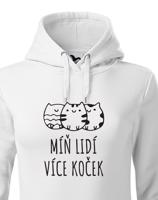 Dámská mikina Míň lidí více koček - ideální dárek pro milovníky koček