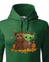 Dámská mikina Mistr Yoda a Groot - ideální pro každú fanynku