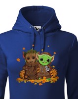 Dámská mikina Mistr Yoda a Groot - ideální pro každú fanynku