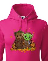 Dámská mikina Mistr Yoda a Groot - ideální pro každú fanynku