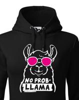 Dámská mikina No Prob - LLama - veselý potisk s ještě veselejšími barvami