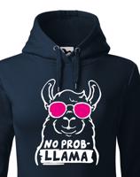 Dámská mikina No Prob - LLama - veselý potisk s ještě veselejšími barvami