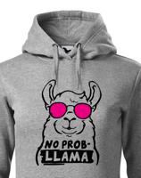 Dámská mikina No Prob - LLama - veselý potisk s ještě veselejšími barvami