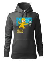 Dámská mikina pro fanoušky hudební skupiny Nirvana